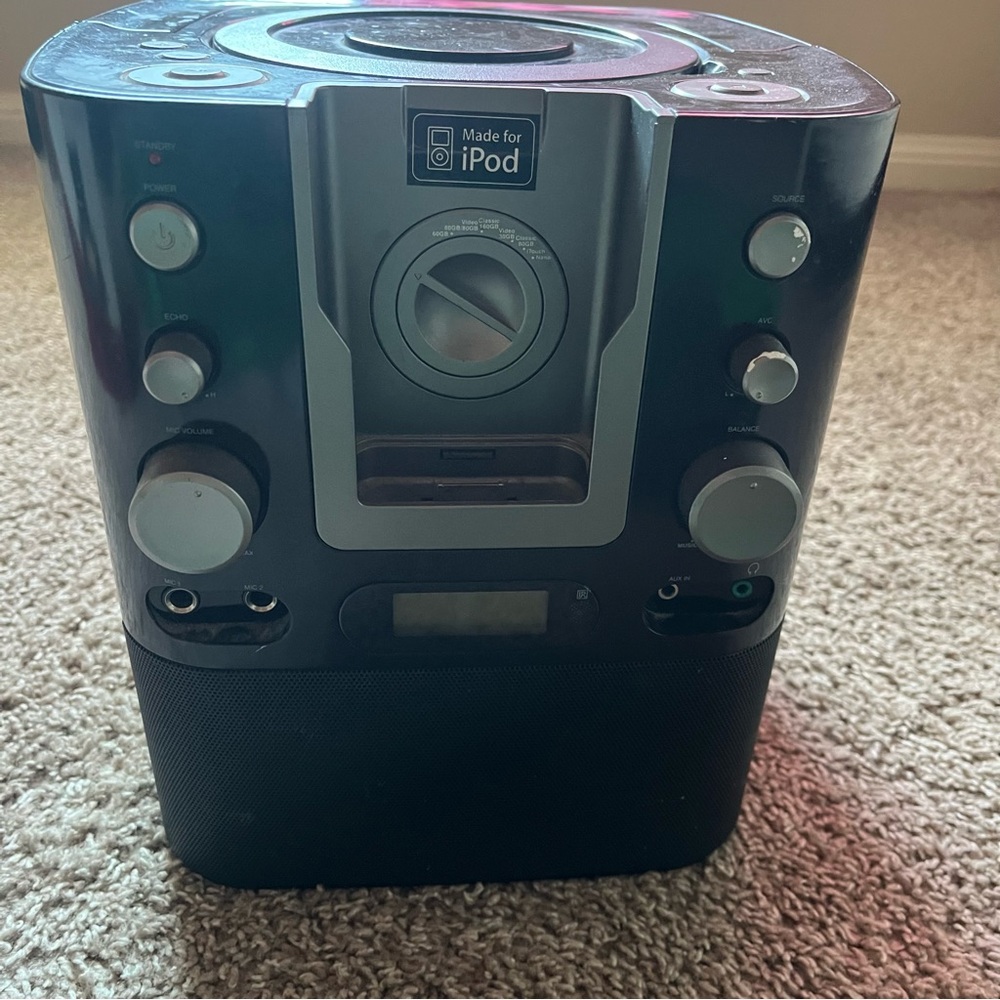 Black iPod Docking Station
